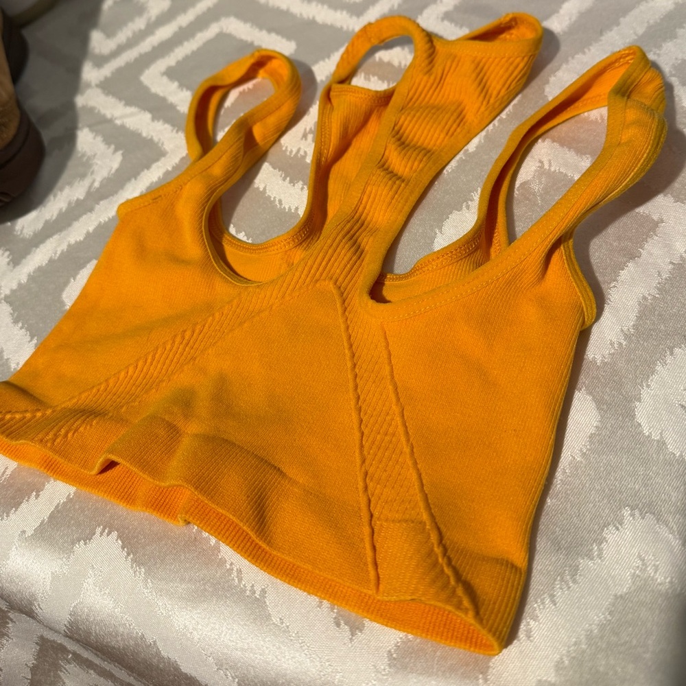 Urban Outfitters Bright Orange crop Top